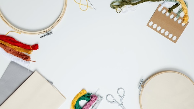 biuro kontaktowe z materiałami do haftu